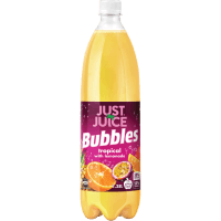Just Juice Bubbles Tropical With Lemonade Soft Drink 1.25l