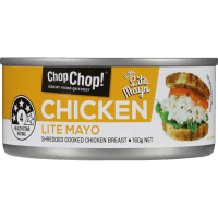 Chop Chop Lite Mayo Shredded Cooked Chicken Breast 160g