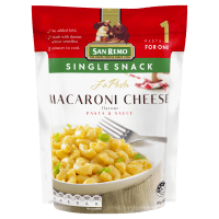 San Remo La Pasta Macaroni Cheese Pasta & Sauce Single Snack 80g