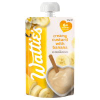 Wattie's For Baby Creamy Custard With Banana 6+ Months Smooth 120g