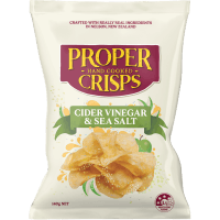 Proper Crisps Cider Vinegar & Sea Salt Potato Crisps 140g