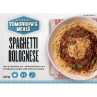 Tomorrow's Meals Spaghetti Bolognese Frozen Meal 250g