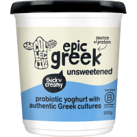 The Collective Epic Greek Unsweetened Probiotic Yoghurt 900g