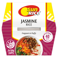 SunRice Jasmine Rice Cups 2 x 125g