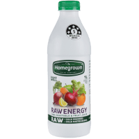 The Homegrown Juice Company Raw Energy Raw Vegetable & Fruit Juice 1l