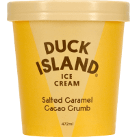 Duck Island Salted Caramel Cacao Crumb Ice Cream 472ml