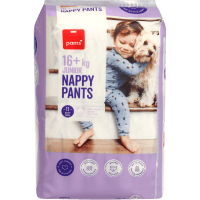 Pams Nappy Pants 16kg + Junior 11pk