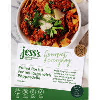 Jess's Underground Kitchen Gourmet Everyday Pulled Pork & Fennel Ragu With Pappardelle 400g