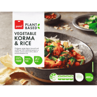 Pams Plant Based Vegetable Korma & Rice 400g