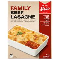 On The Menu Family Beef Lasagne 1kg
