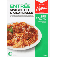 On The Menu Entree Spaghetti & Meatballs 260g