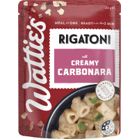 Wattie's Rigatoni With Carbonara Sauce Pasta 350g
