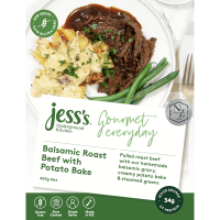 Jess's Underground Kitchen Gourmet Everyday Balsamic Roast Beef With Potato Bake 400g