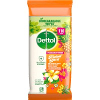 Dettol Fragrance Fusion Tropical Burst Wipes 110pk