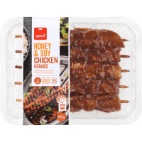 Pams Honey Soy Chicken Kebabs 275g